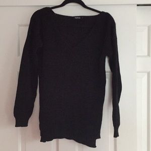Oversized black sweater